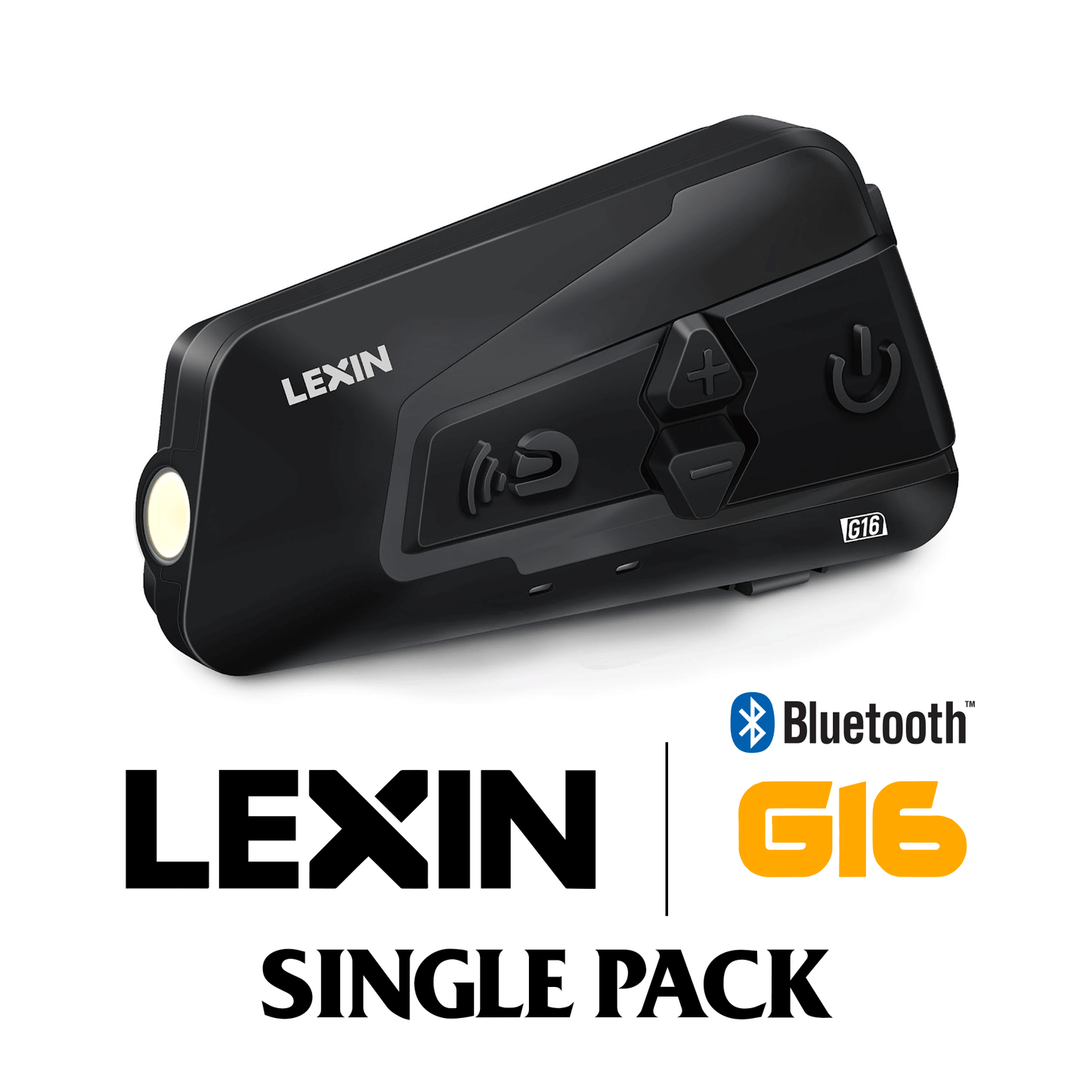 Lexin G16 Bluetooth Helmet Intercom - Advanced LexinPulse Sound & Music Sharing